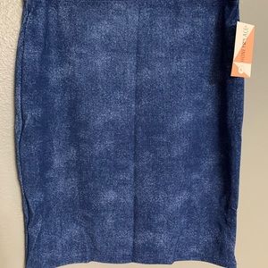 XL honey & lace pencil skirt